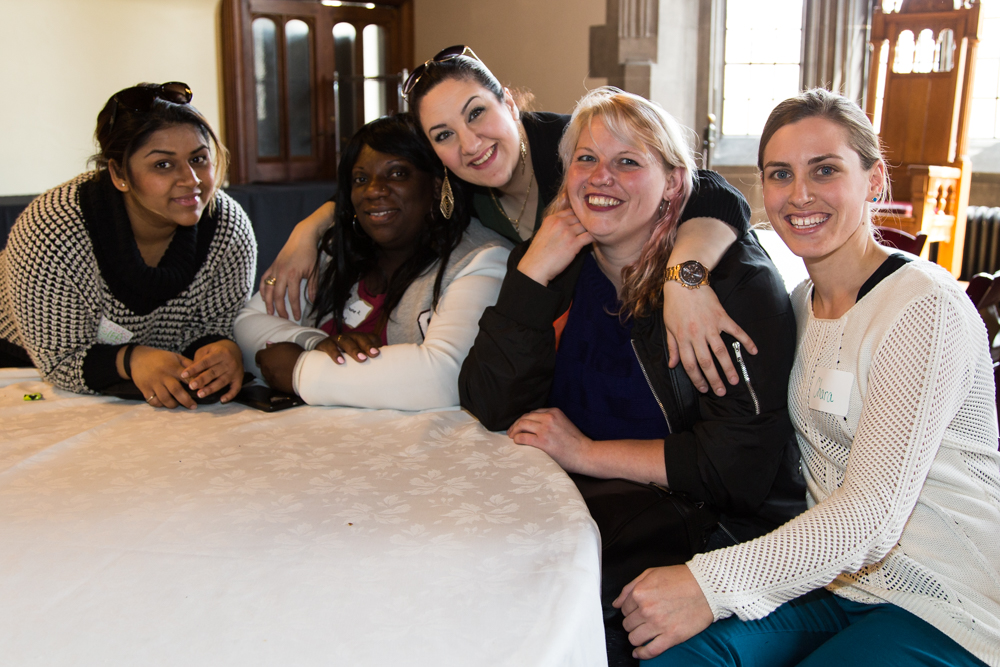 Nasifa Kaair, Lorraine Roswell, Souad, Marie Cormier, and Chara Benson (RMM teacher)