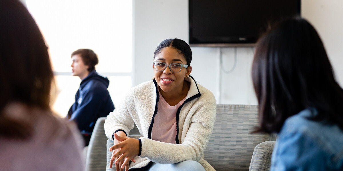 Students talking