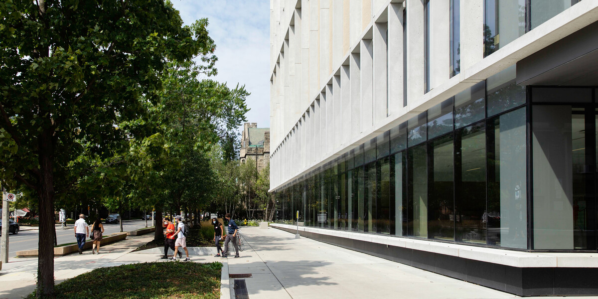 Students walking on campus