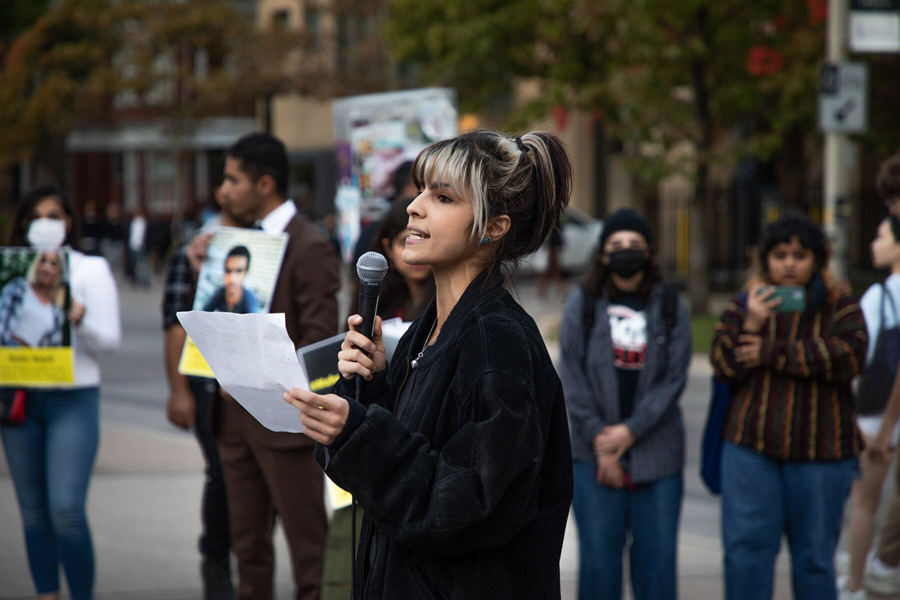 Niloofar at rally