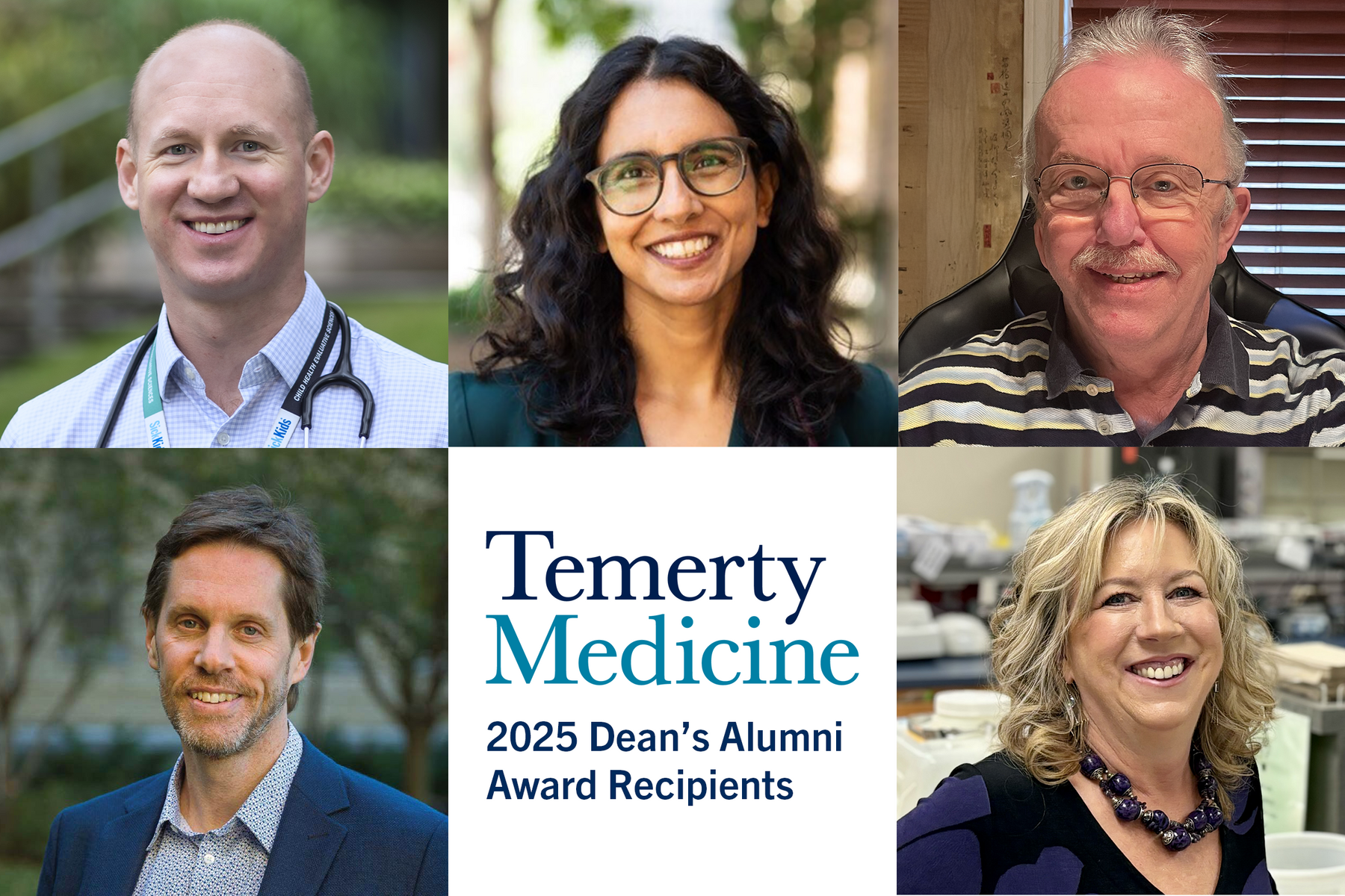 Temerty Medicine 2025 Dean's Alumni Award recipients