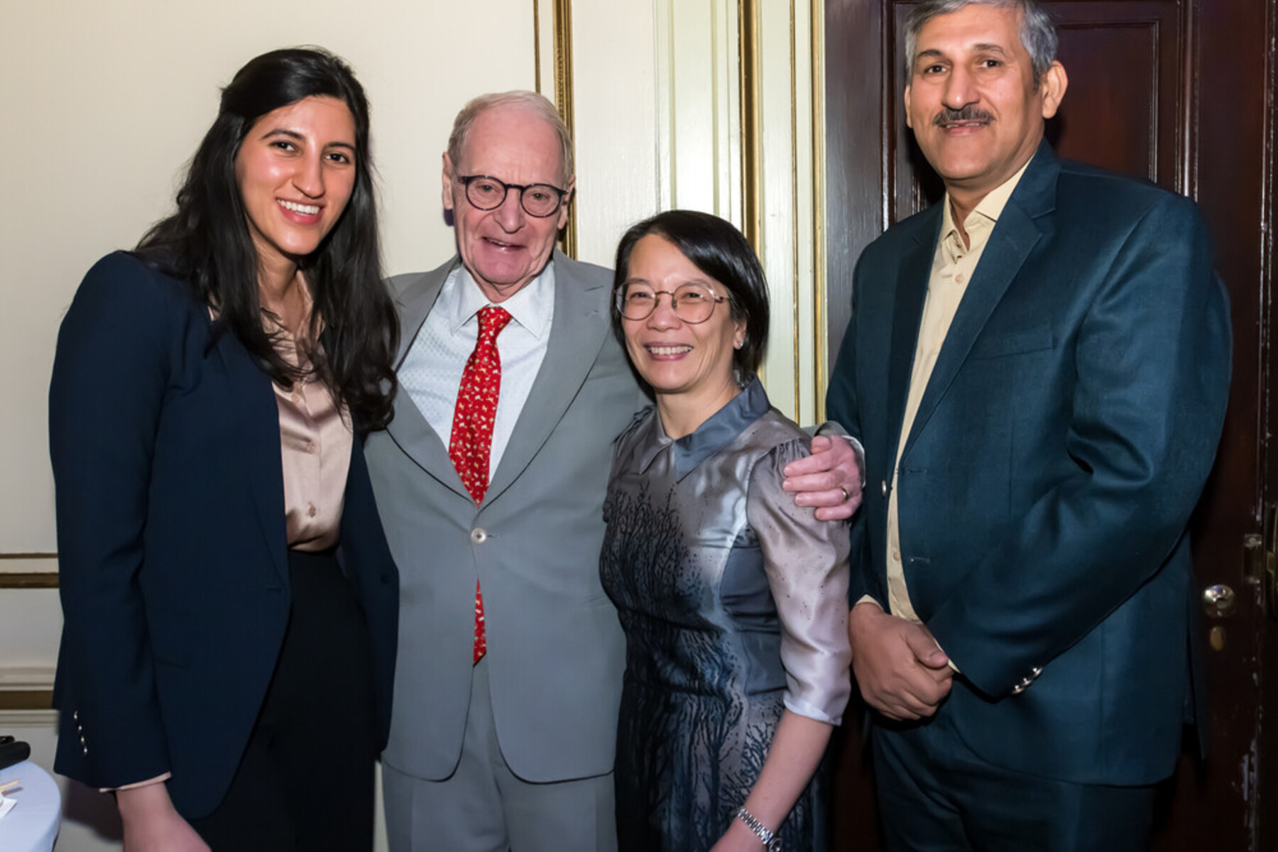 L to R: Amna Zulfiqar, Dr. John Wright, Dr. Chung-Wai Chow and Ali Zulfiqar