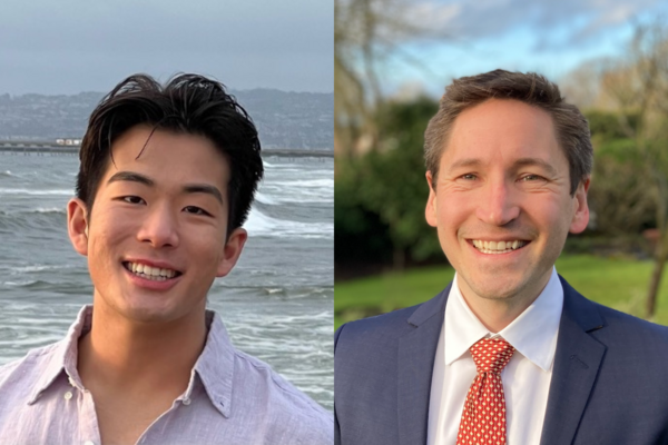 Headshots of Christian Cao (left) and Niklas Bobrovitz