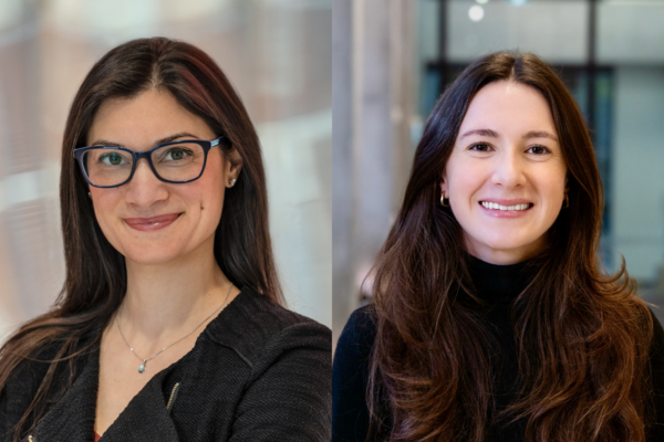 Headshots of Laura Chiavaroli (left) and Gabrielle Viscardi 