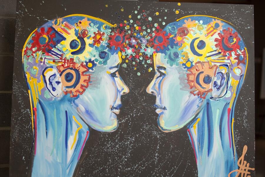 Artwork painted live by JESSGO at the inaugural Miner’s Lamp Award Dinner in 2016