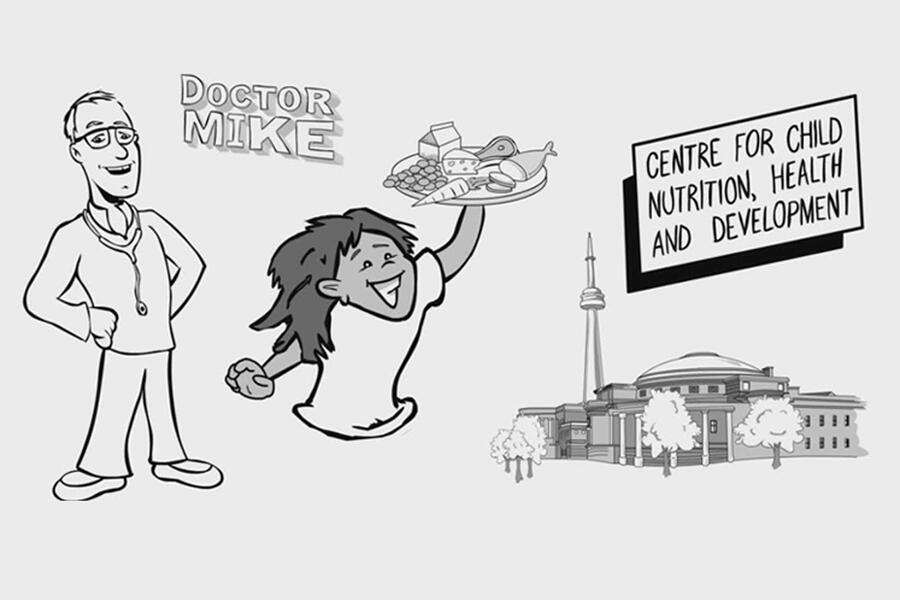 Mike Evans unveiled his new Whiteboard video about the Centre for Child Nutrition, Health and Development