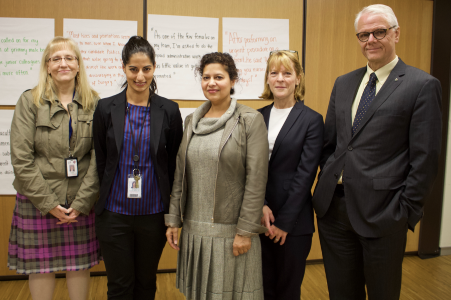 Sharon Straus, Reena Pattani, Najma Ahmed, Gillian Hawker and James Rutka