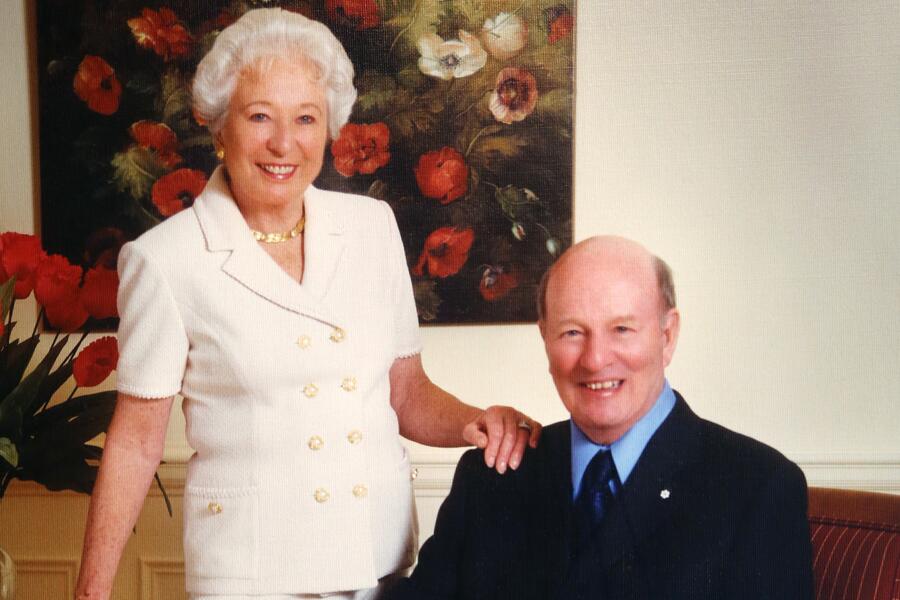 Painting of Margaret and John Bahen