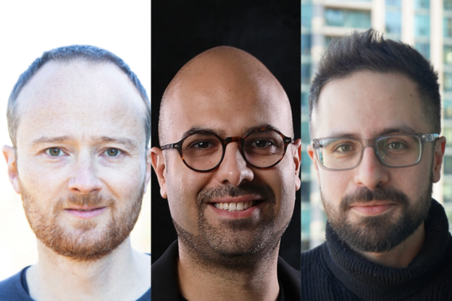 Professors Philipp Maass and Samin Aref and postdoctoral fellow Milad Mokhtaridoost