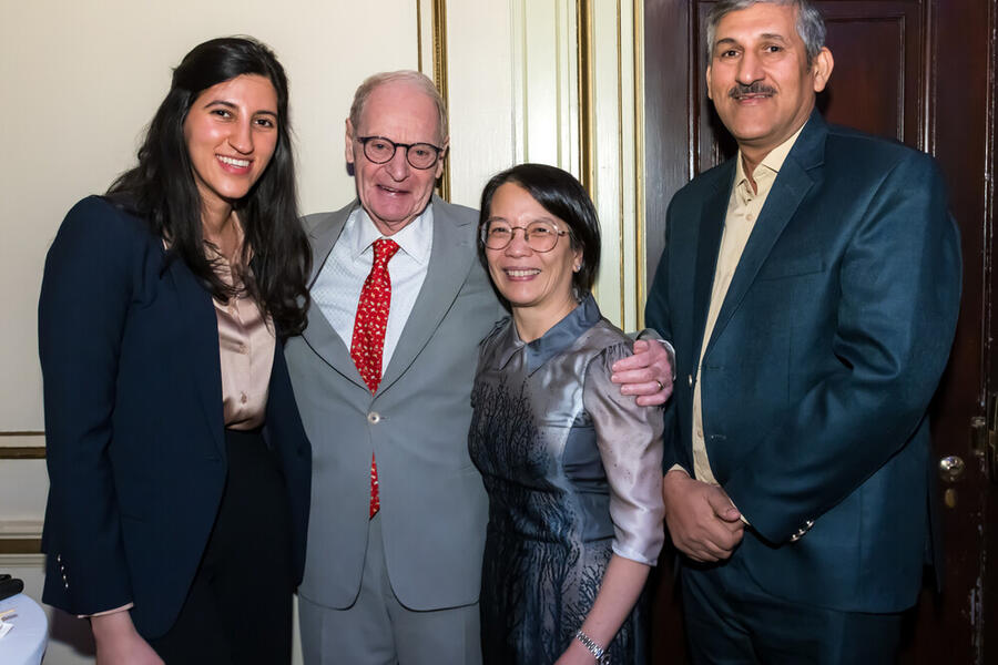 L to R: Amna Zulfiqar, John Wright, Chung-Wai Chow and Ali Zulfiqar