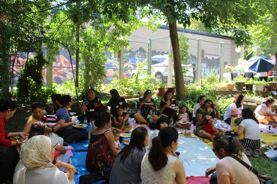 Outdoor image of CPNP participants