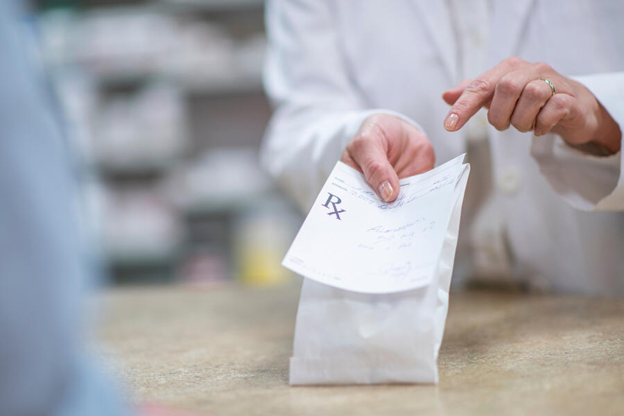 Prescription in bag