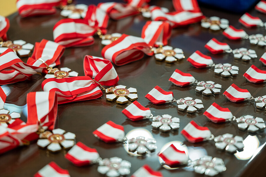 Order of Canada Medals on display