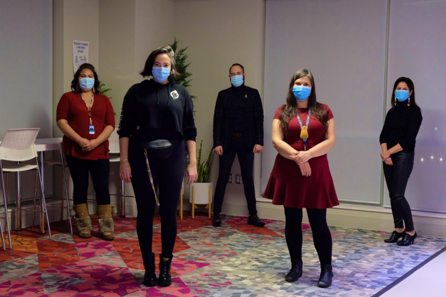 Rosary Spence, Selena Mills, Dr. Chase McMurren, Kateri Gauthier and Dr. Lisa Richardson.