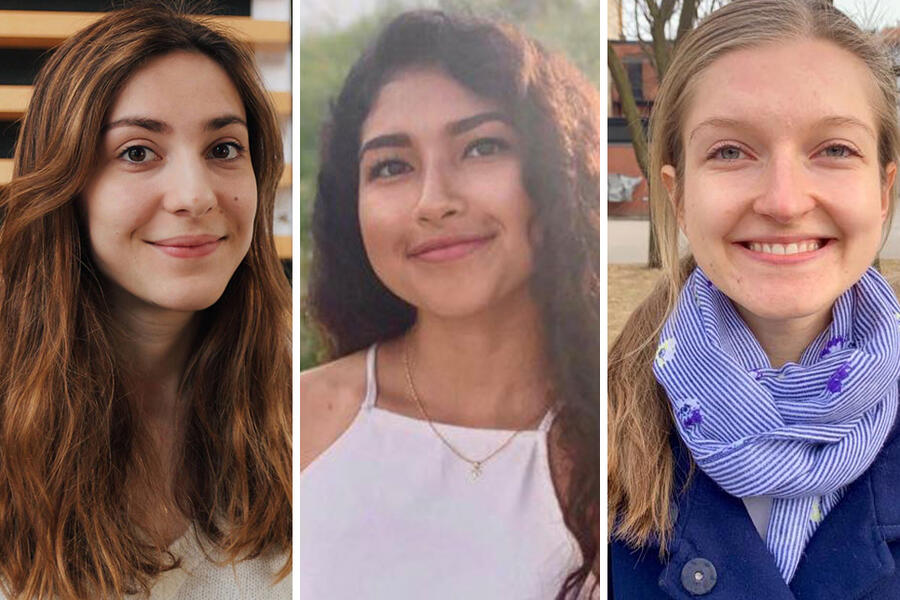ELYA QUESNEL, MELANIE ELHAFID AND TATIANA YEUCHYK