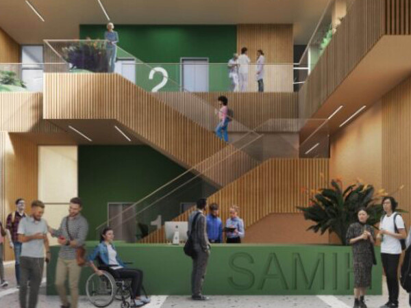 Artists rendering of Scarborough Academy of Medicine and Integrated Health interior 