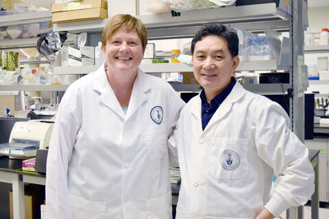 Professor Janice Robertson and Shangxi Xiao