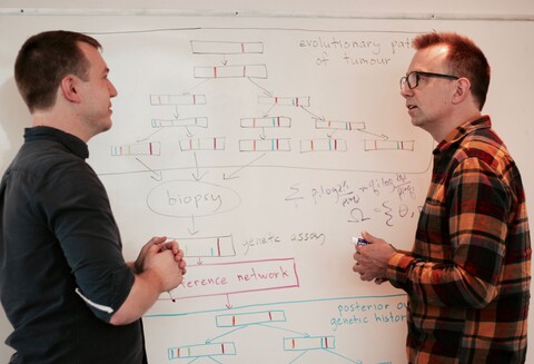Professors Quaid Morris (right) and David Duvenaud 