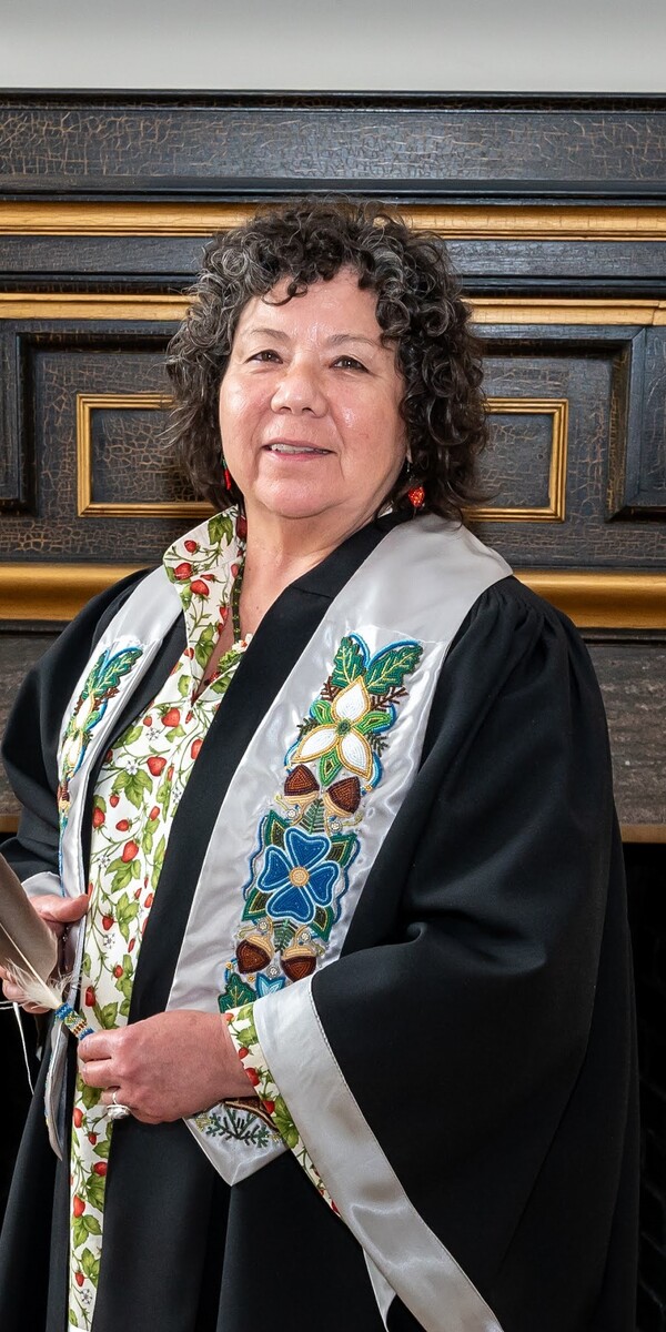 Convocation picture of Kawennanoron Cindy White
