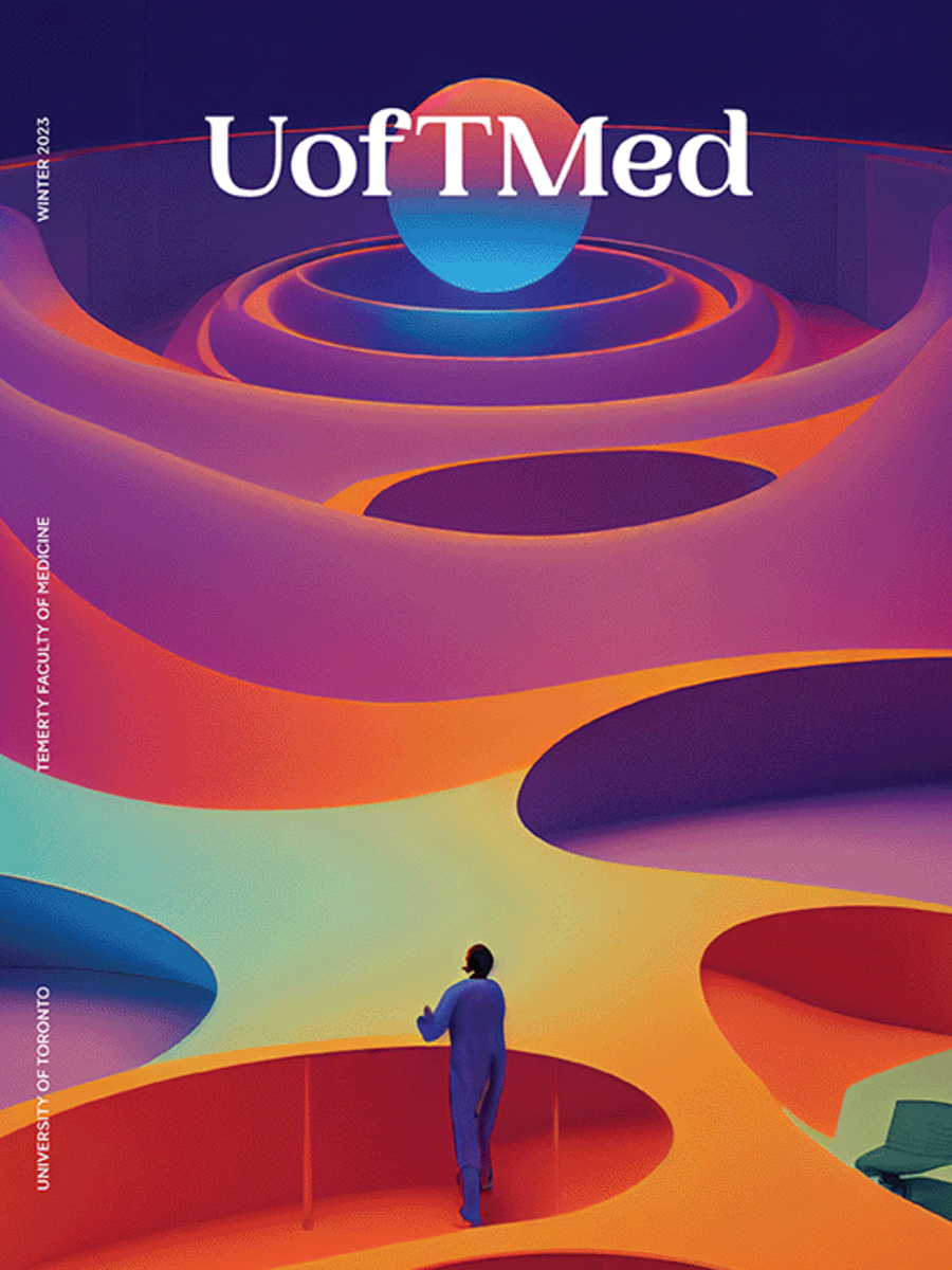 UofTMed Magazine Winter 2021 Cover illustration