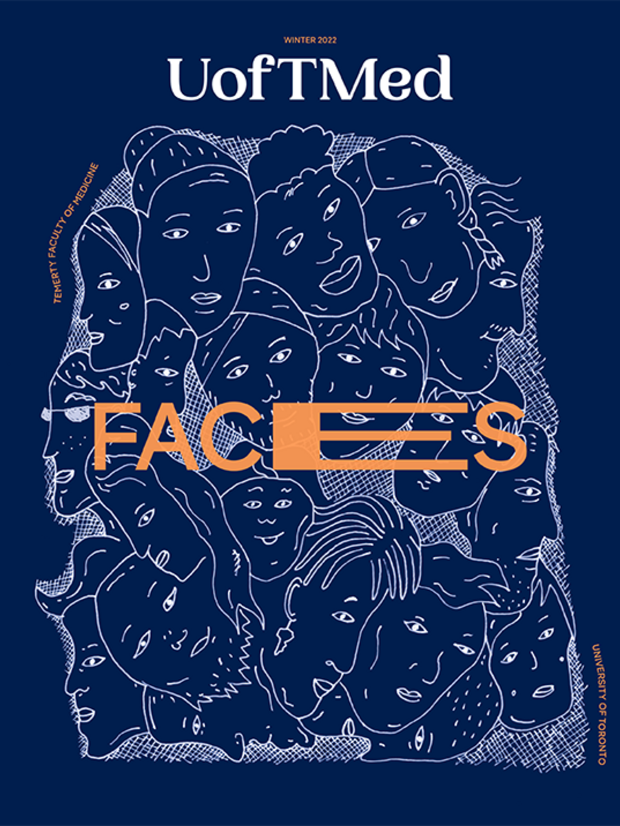 Cover of the Faces issues of UofTMed magazine