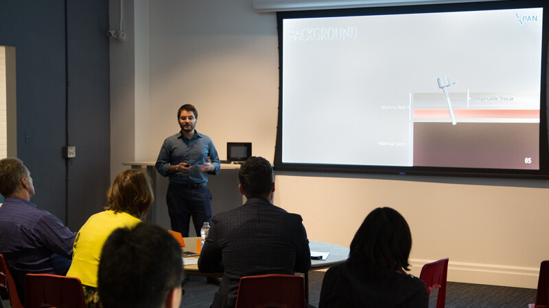 Zaid Atto speaks about Xpan at the H2i Pitch Perfect Competition.