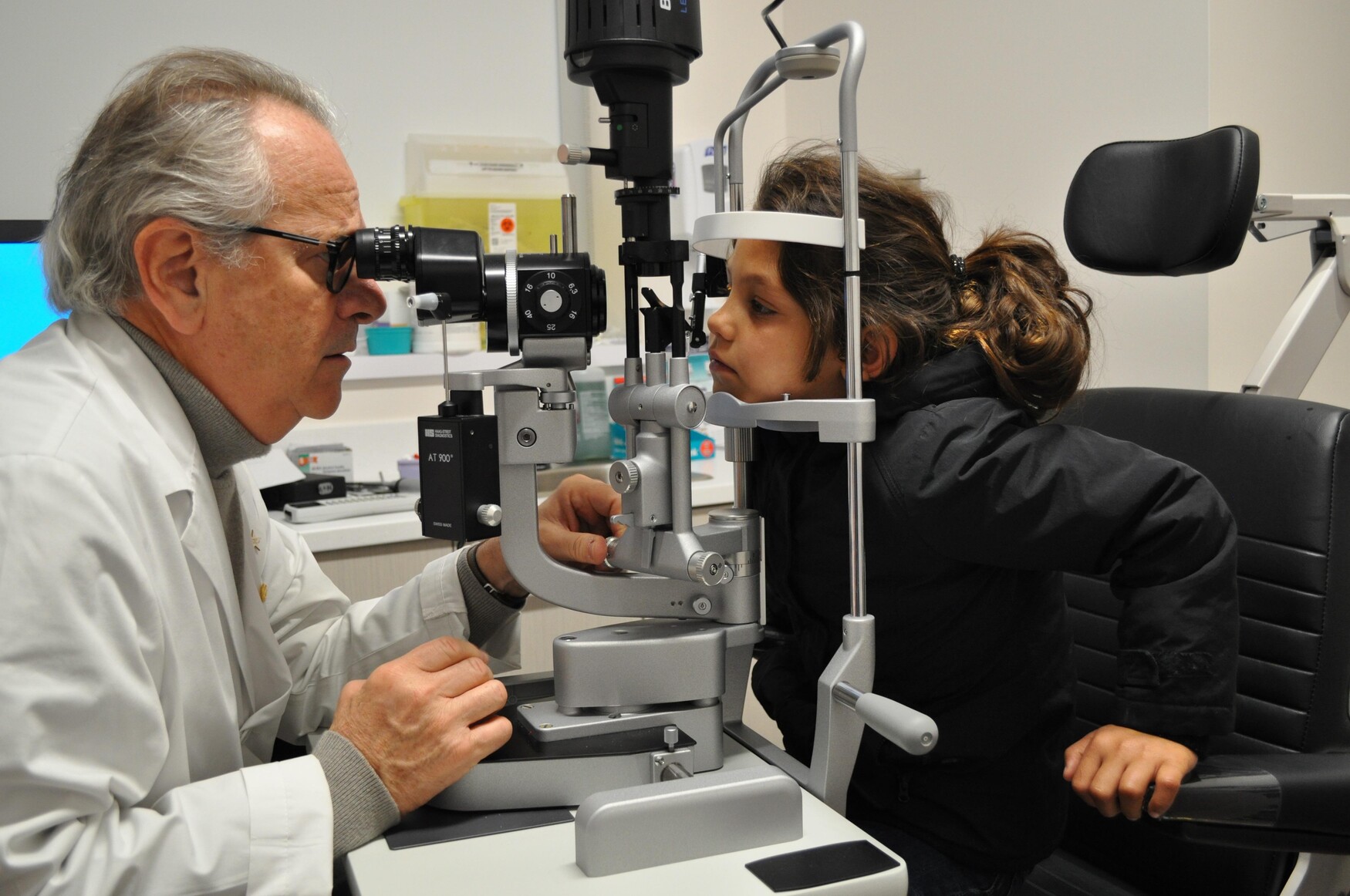 Professor Allan Slomovic and a member of the Malak family