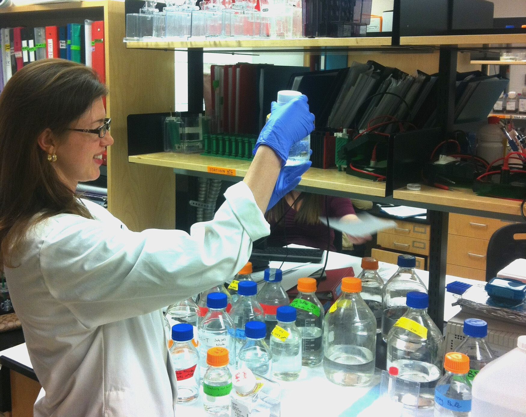 Photo of Professor Ana Andreazza in the lab