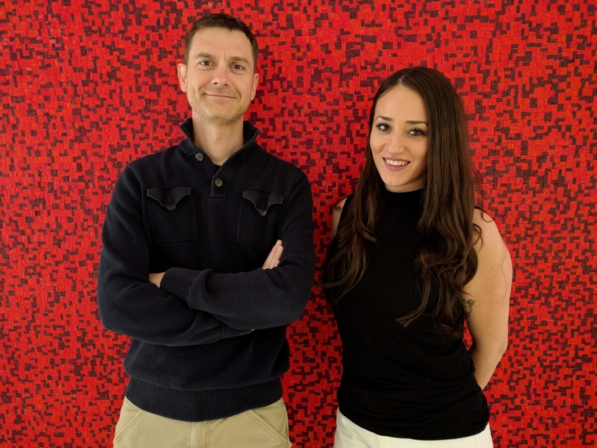 Professor Brian Cox and Ursula Nosi