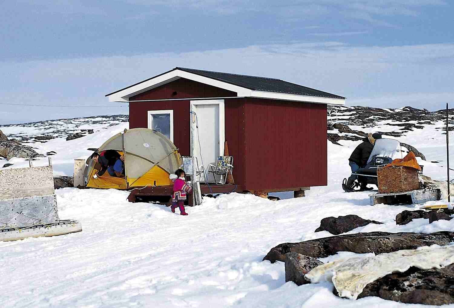 Family at Camp Iqalurajuk