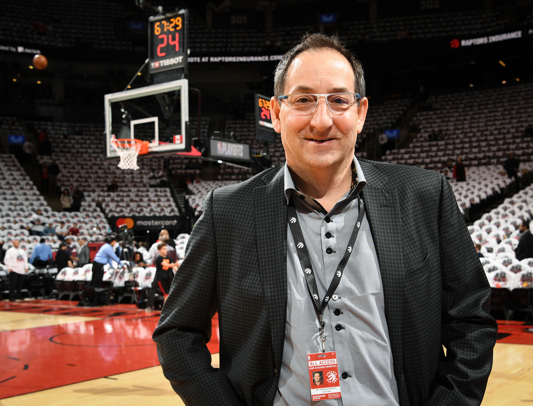 Howard Petroff, assistant medical director for the Toronto Raptors 