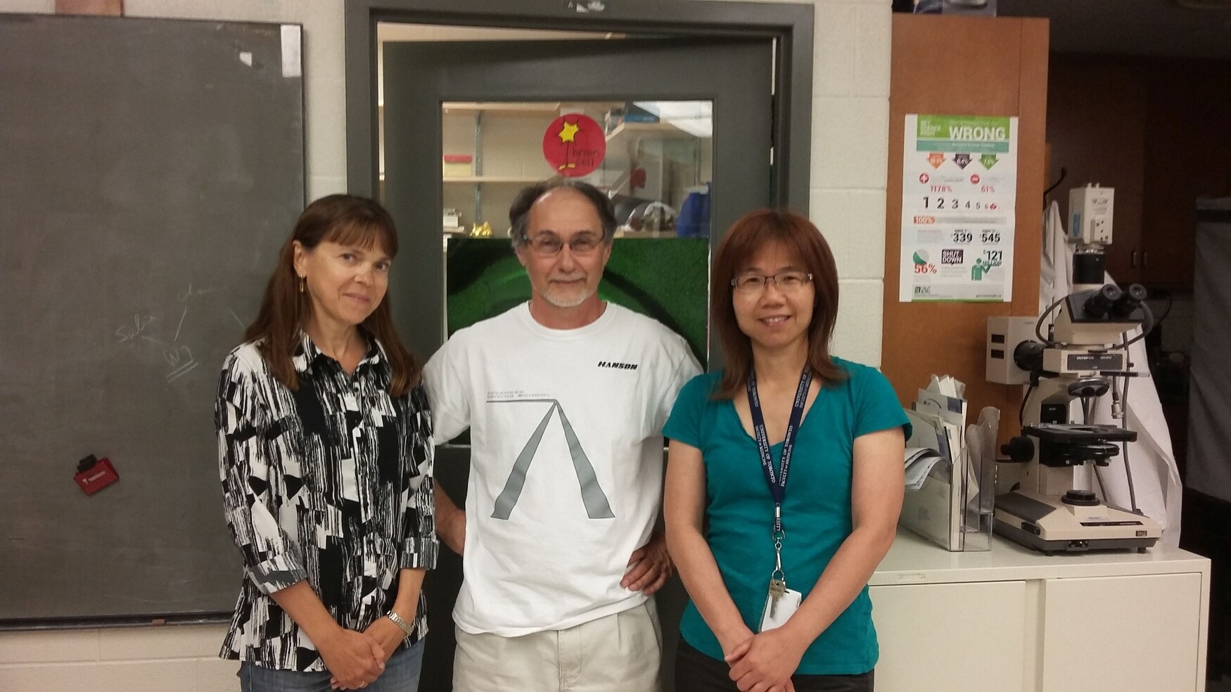 From left: Dr. Olga Shevtsova, Prof. Martin Wojtowicz, Yao-Fang Tan