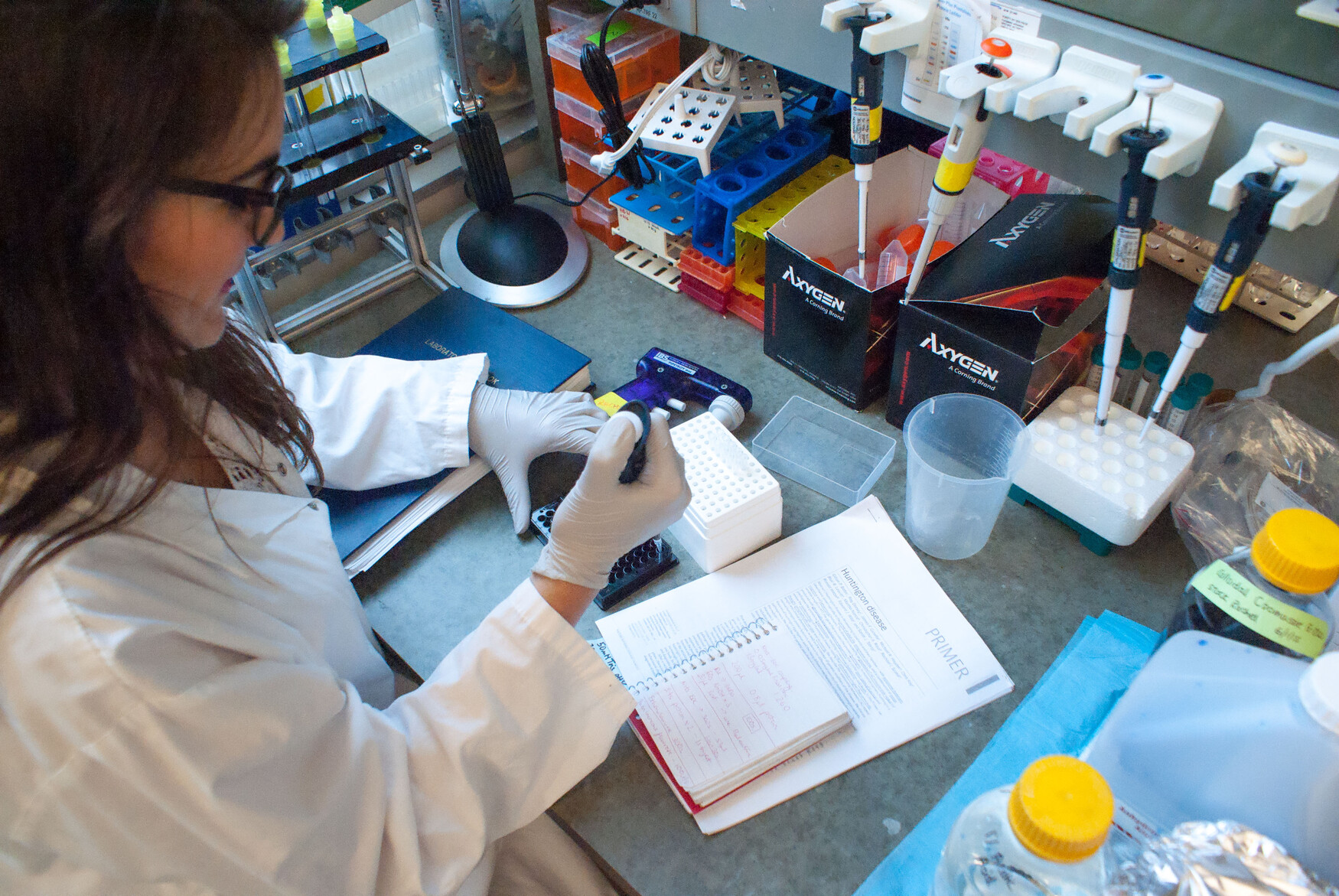 Researcher Rachel Harding (photo credit: Melissa Hooper)