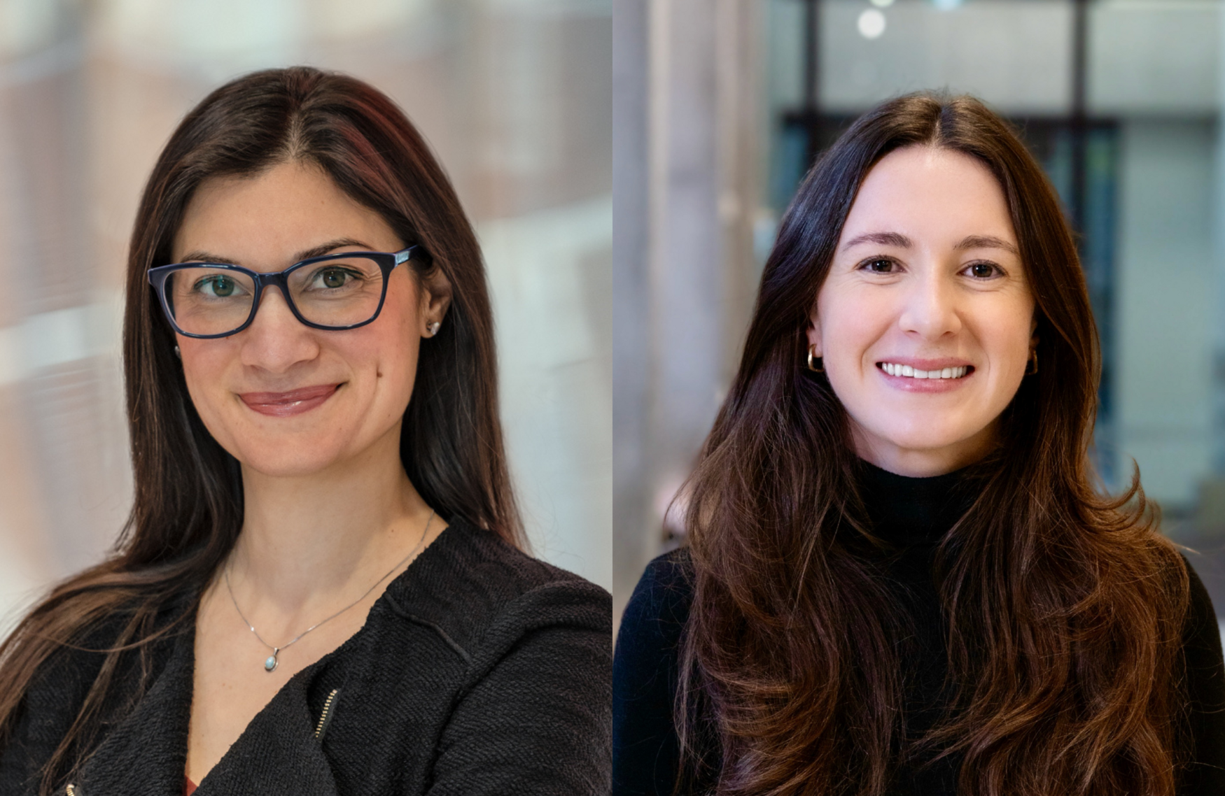 Headshots of Laura Chiavaroli (left) and Gabrielle Viscardi 