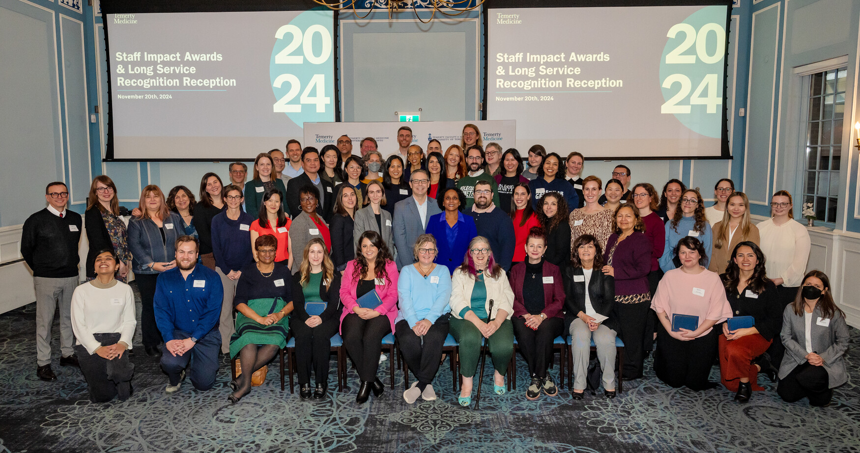 A group photo nearly 60 people