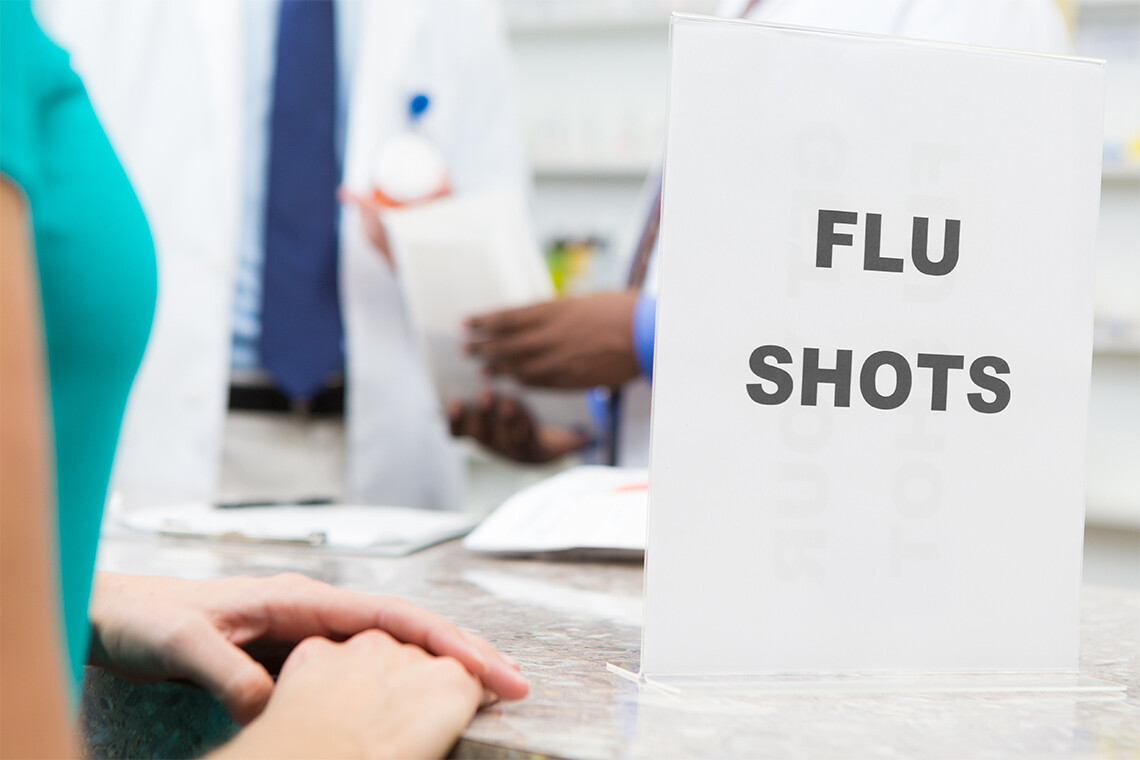 Flu shots poster