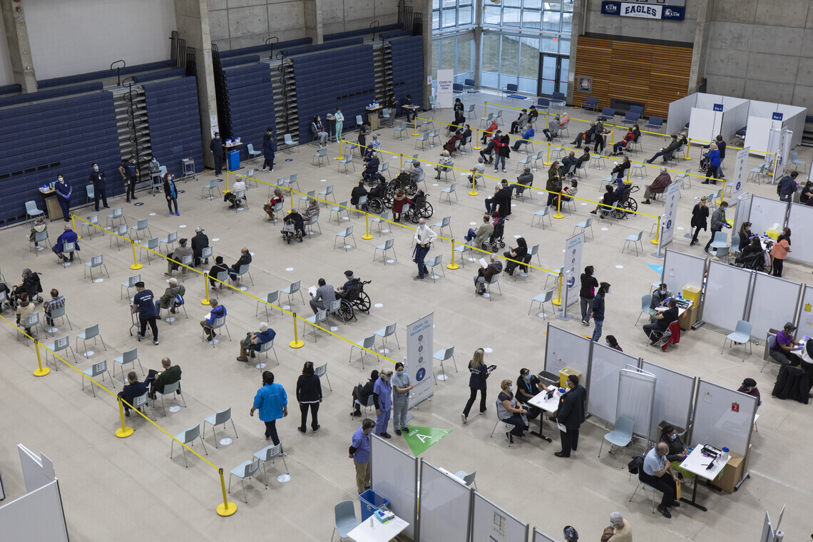 Vaccine clinic at University of Toronto Mississauga