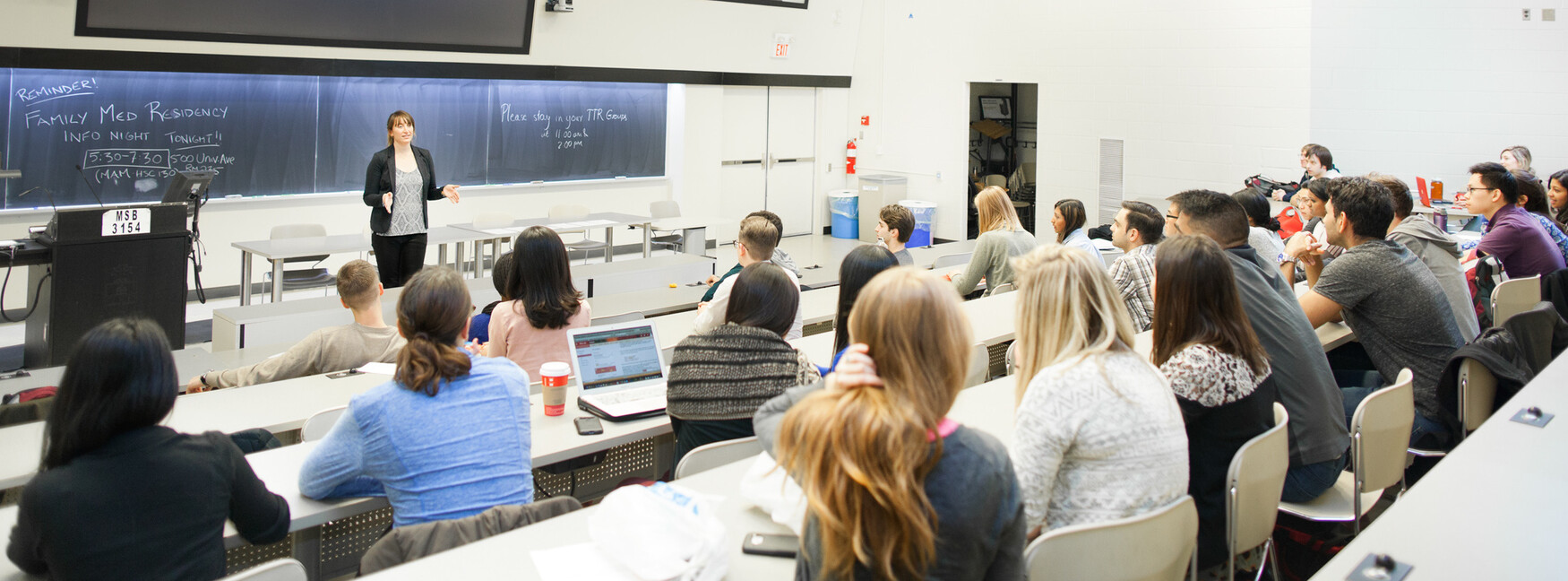 students at a lecture