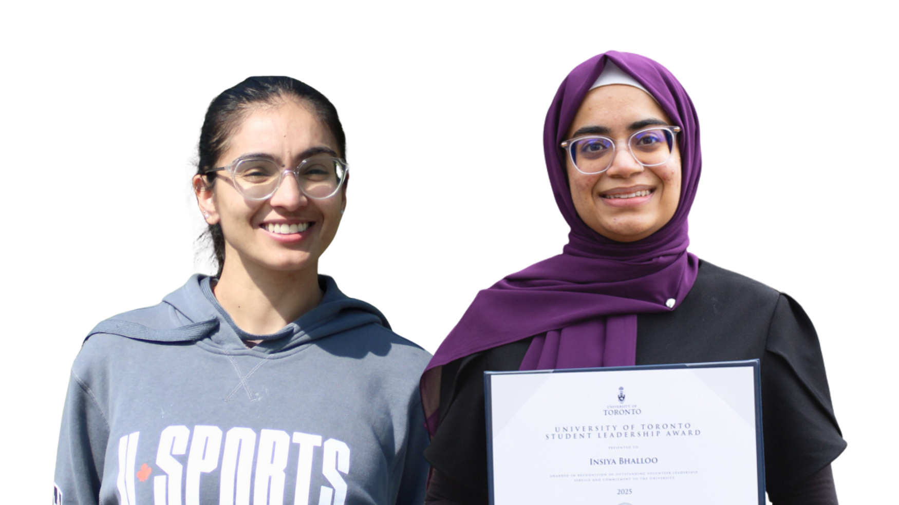 Portrait of Mehakpreet Thind and Insiya Bhalloo