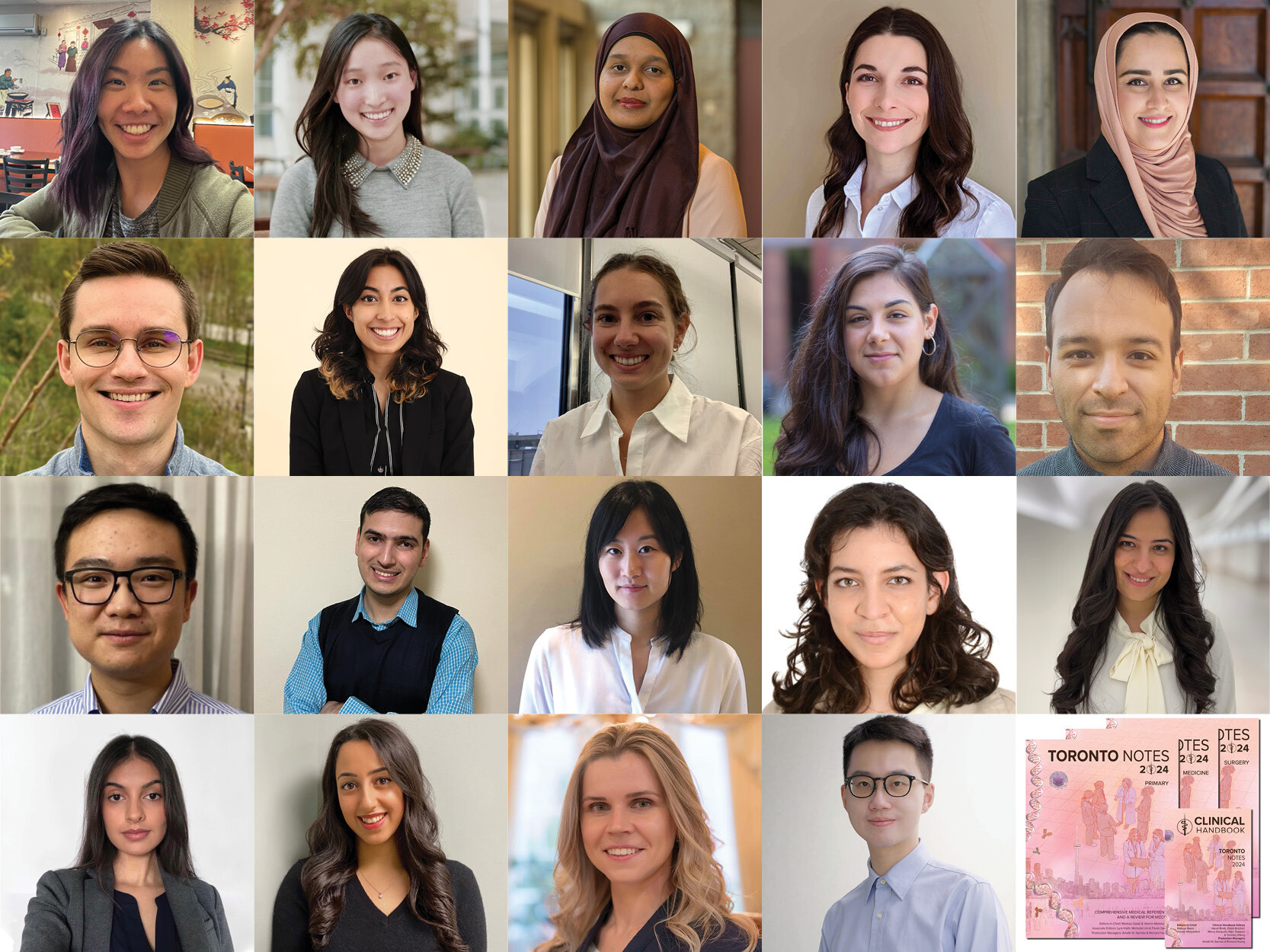 A collage of the Toronto Notes team throughout the years.