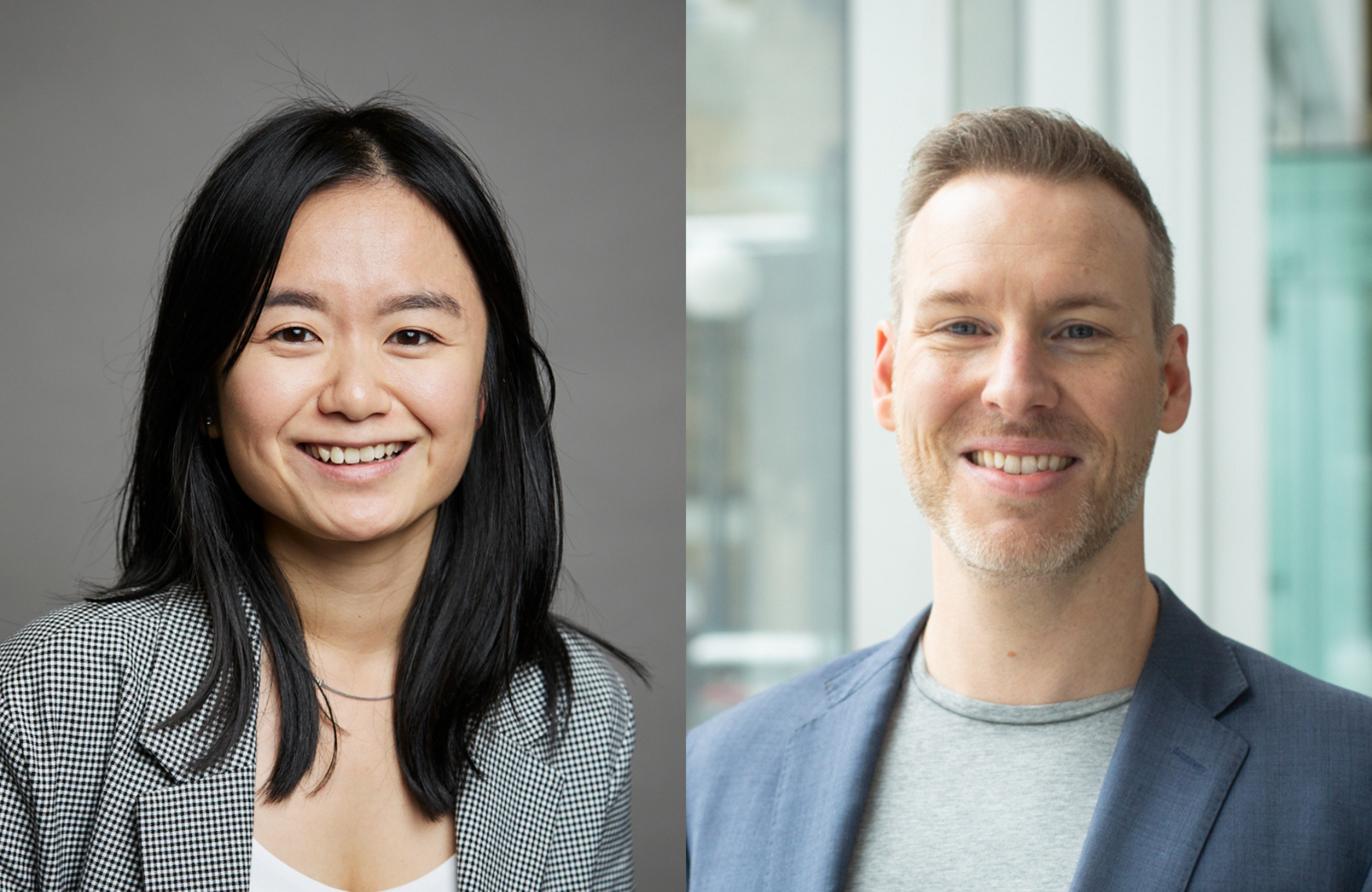 Lisa Xiong (left) and Professor Walter Swardfager (right)