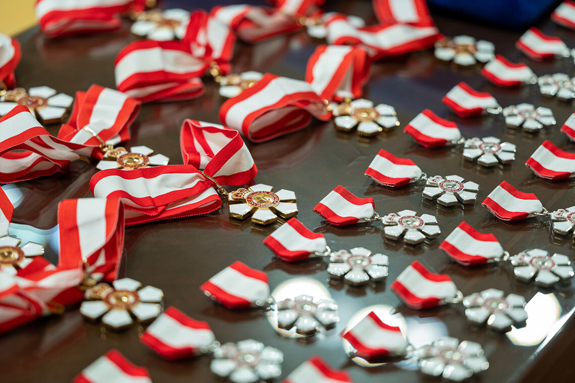 Order of Canada Medals on display