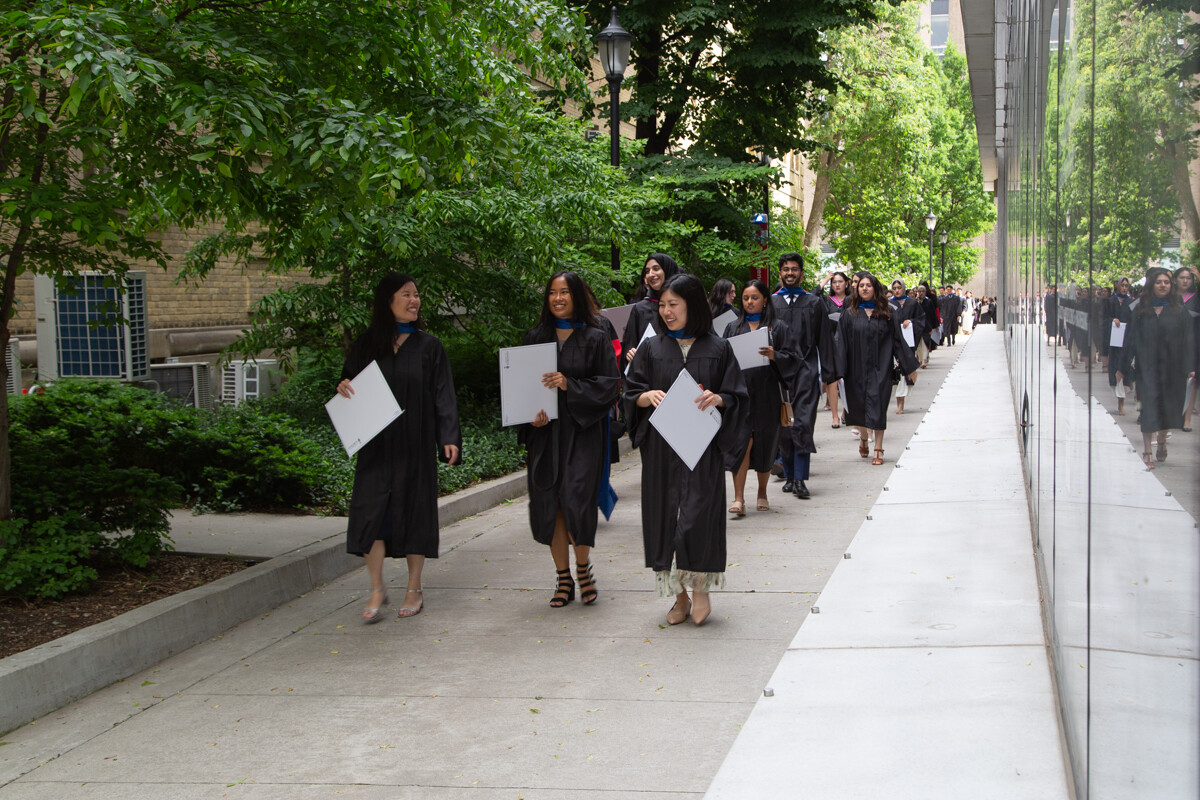 Photo of graduates after their convocation ceremony