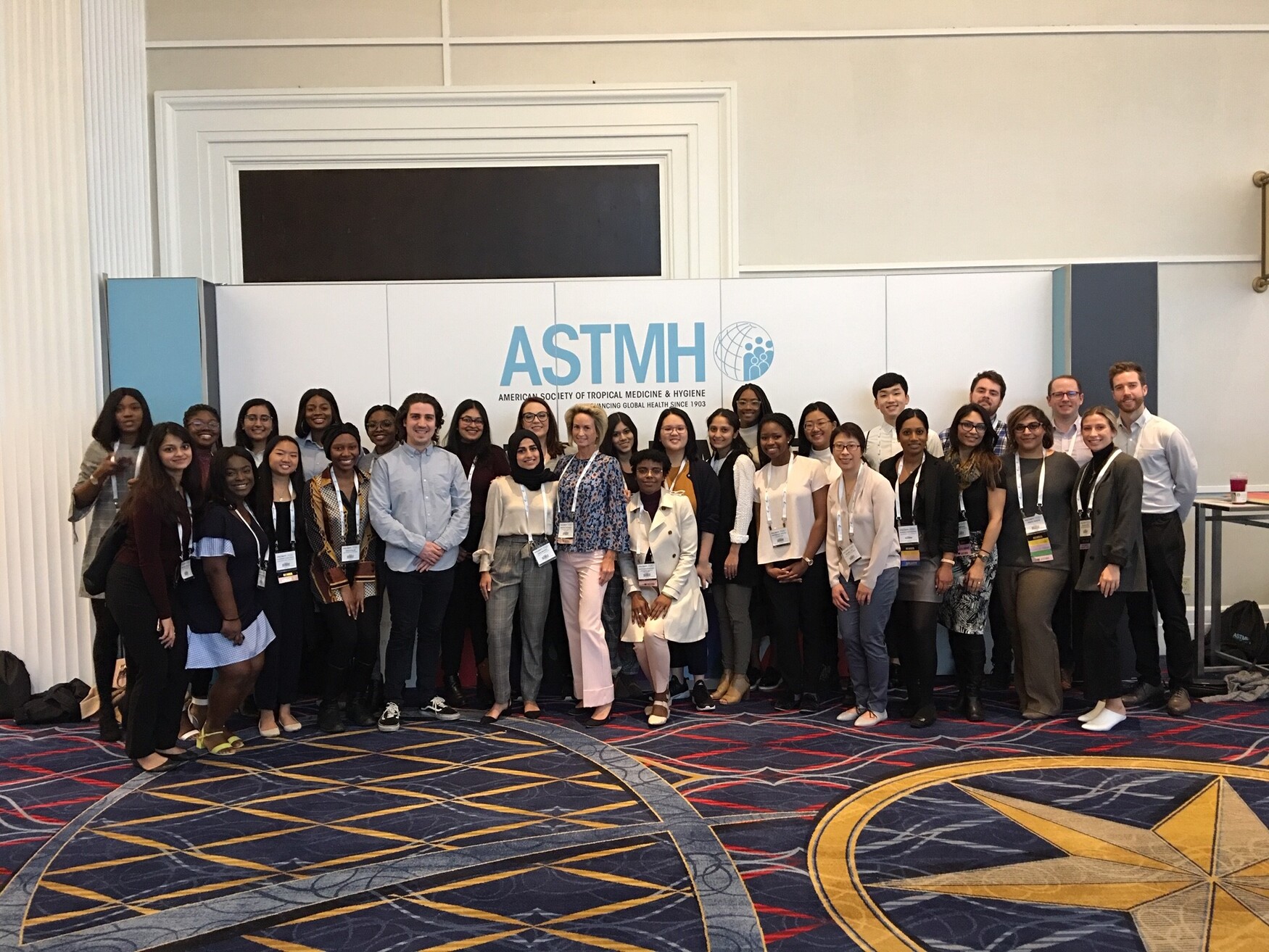 Dr. Andrea Boggild, her administrative team, graduate students and medical and undergraduate science trainees at the annual meeting of the American Society of Tropical Medicine and Hygiene in Maryland. 
