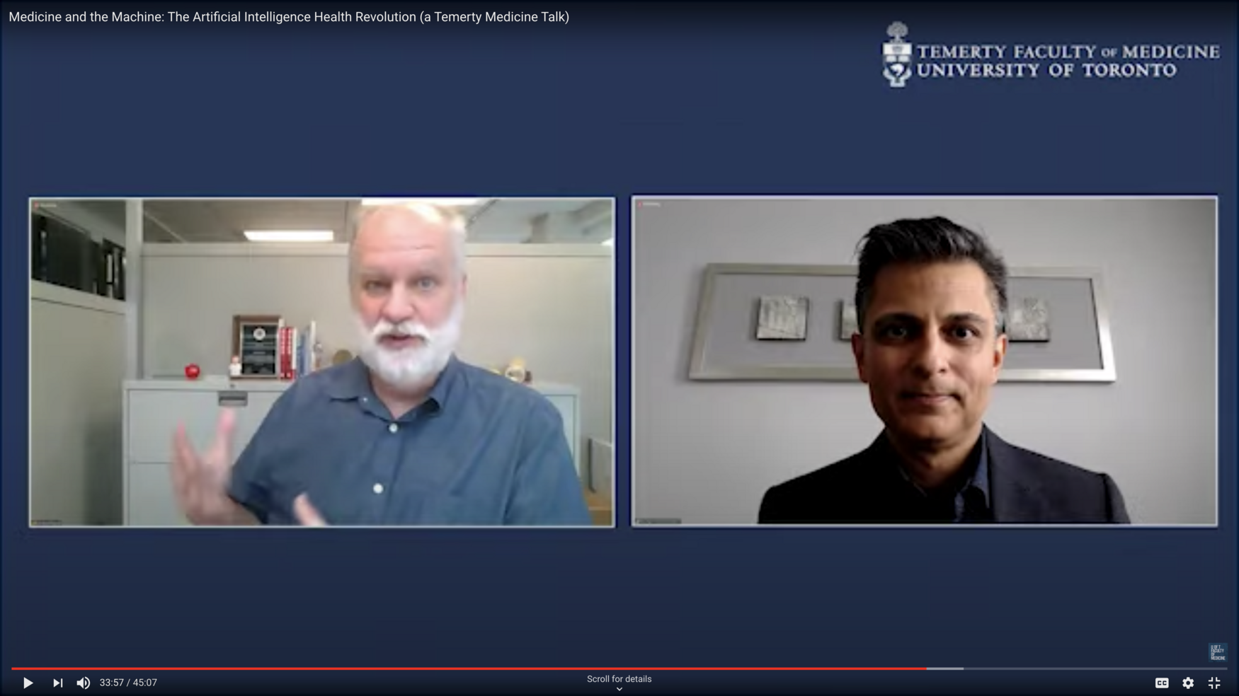 Health columnist André Picard and Professor Muhammad Mamdani