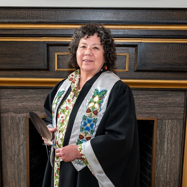 Convocation picture of Kawennanoron Cindy White
